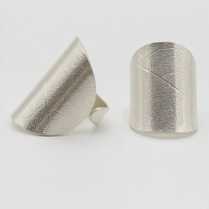 "Adjustable" Ring-Stg Sil, Piece12, Medium: "We Need Nature" Collection.