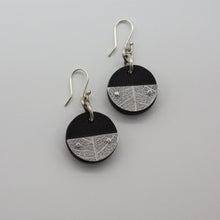 "Balance" Ebony & Silver-Dangle Earrings, Piece 10: "We Need Nature" Collection.