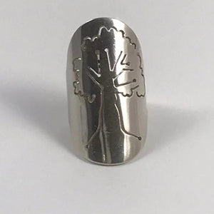 "Tree of Life" - Saw Pierced, Stg Silver-Ring