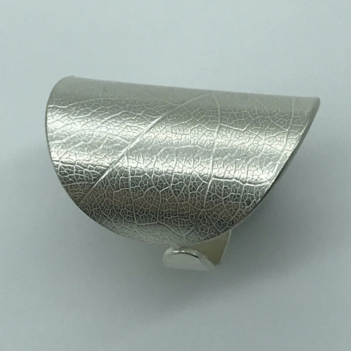 Leaf print - adjustable ring; size: S 