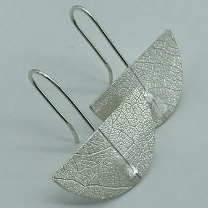 "Stillness" Silver-earrings, Piece 7: "We Need Nature" Collection.